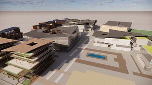 3D Modern City Block -A13 model