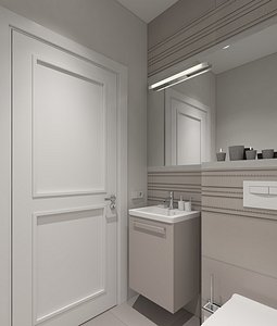 3D wc interior