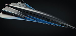 3D Raven - B Model - Hypersonic Business Jet 8K model