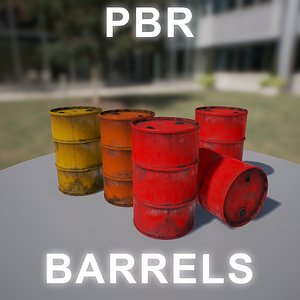 barrel red 3d model
