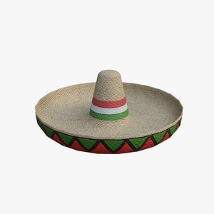 Mexican Hat - Sombrero Mexicano - Low Poly