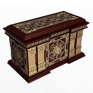 Chest 02 Red 3D