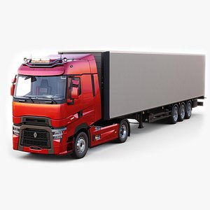 Renault Trucks T High with trailer 3D model