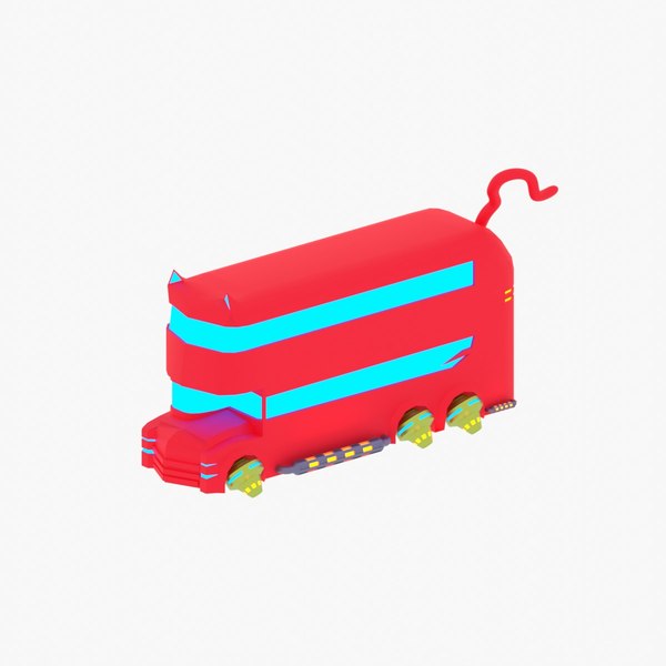modelo 3d cyberpunk bus with cat ears - TurboSquid 2069422