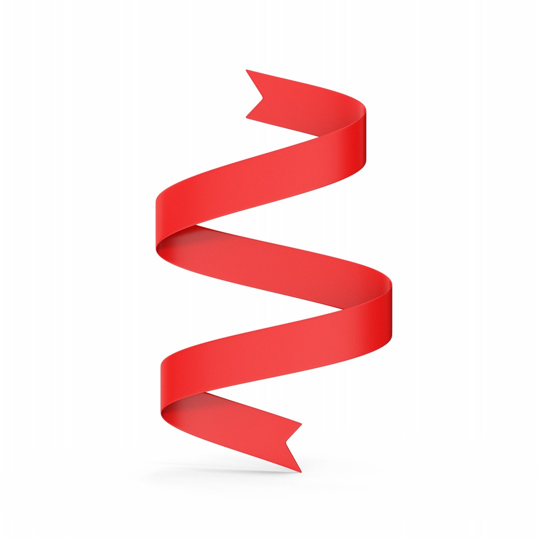 3D Curly Ribbon model - TurboSquid 2073864
