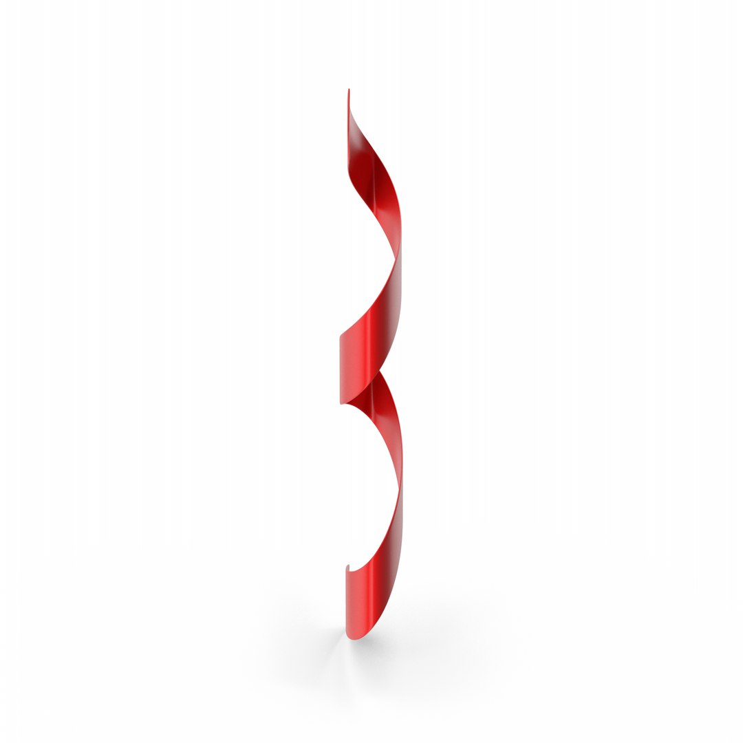 3D Curly Ribbon model - TurboSquid 2073864