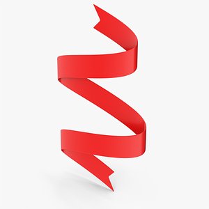 3D Curly Ribbon model