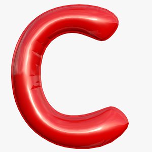 foil balloon letter 3D model