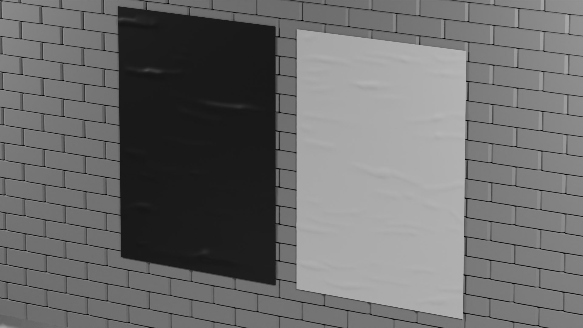Posters On Wall 3D Model - TurboSquid 2349037