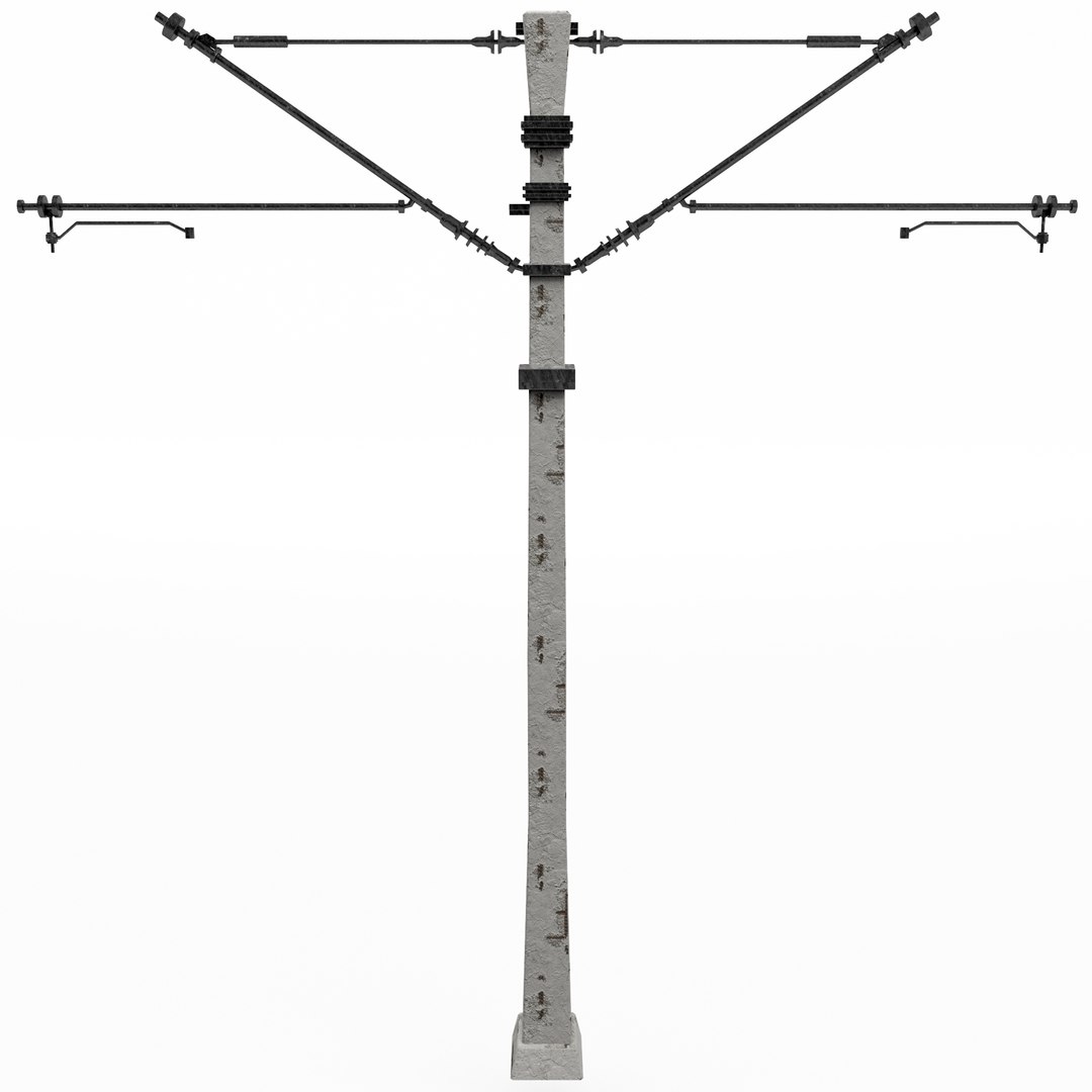 3D Model Train Pole - TurboSquid 1640994
