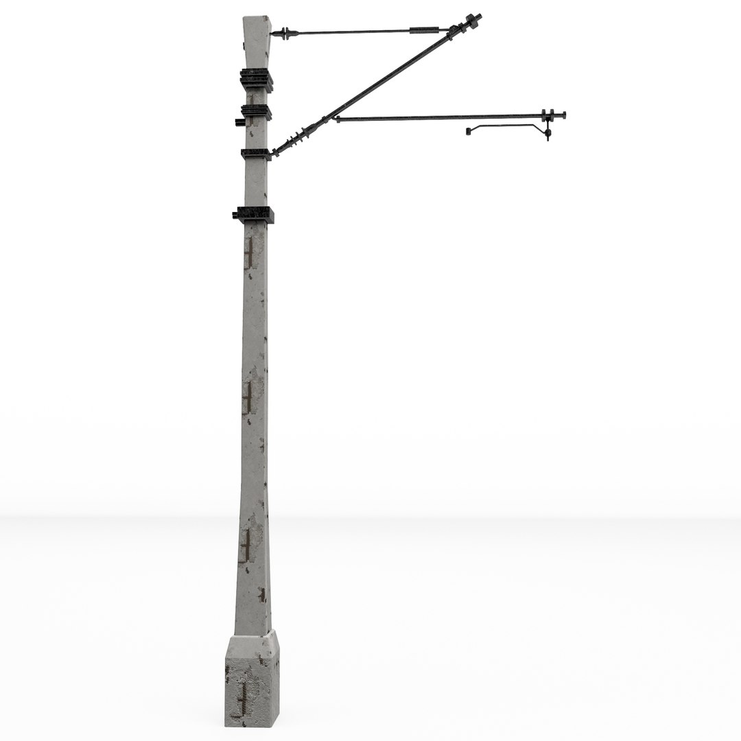 3D Model Train Pole - TurboSquid 1640994