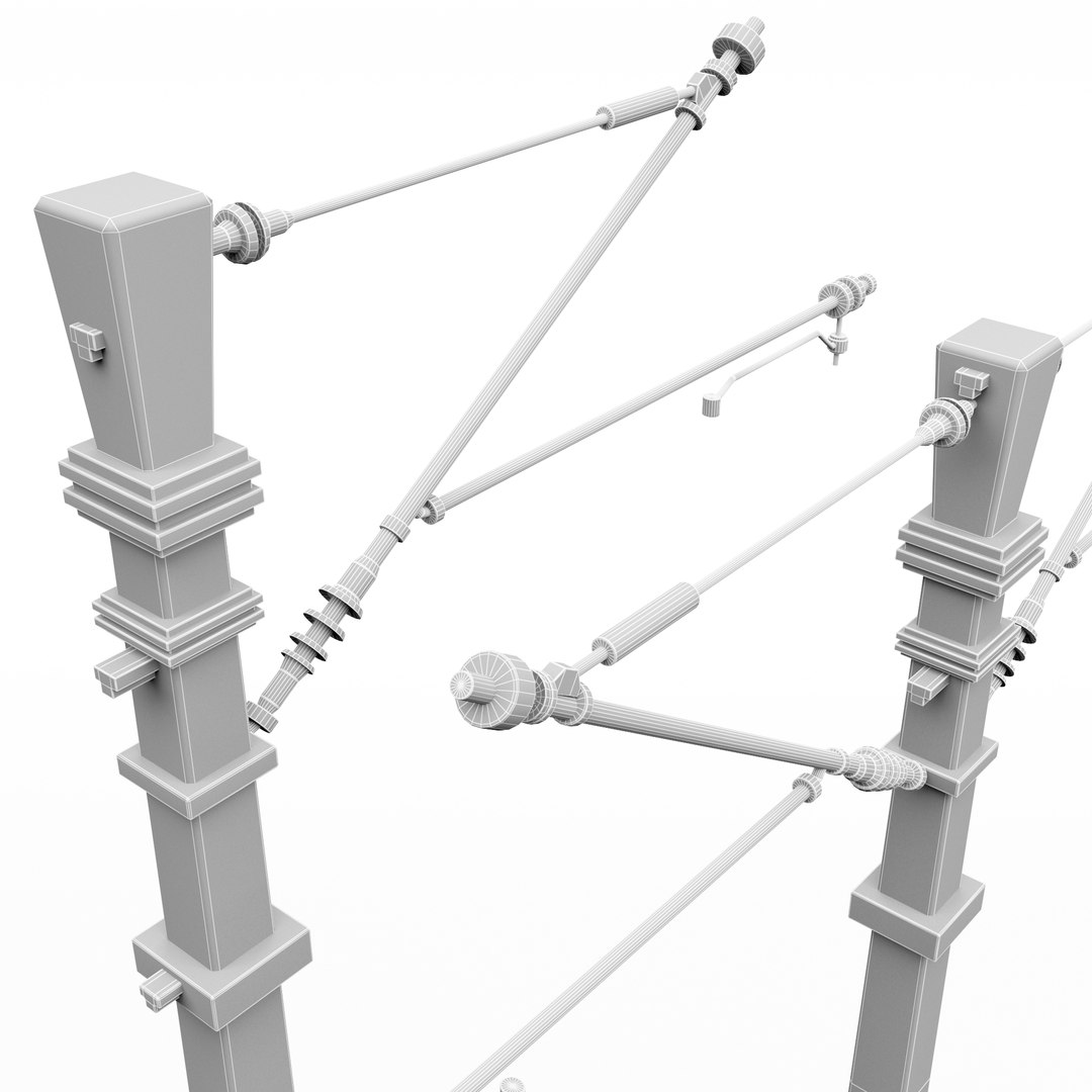 3D Model Train Pole - TurboSquid 1640994
