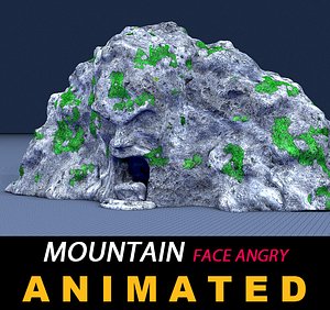 3D stone mountain