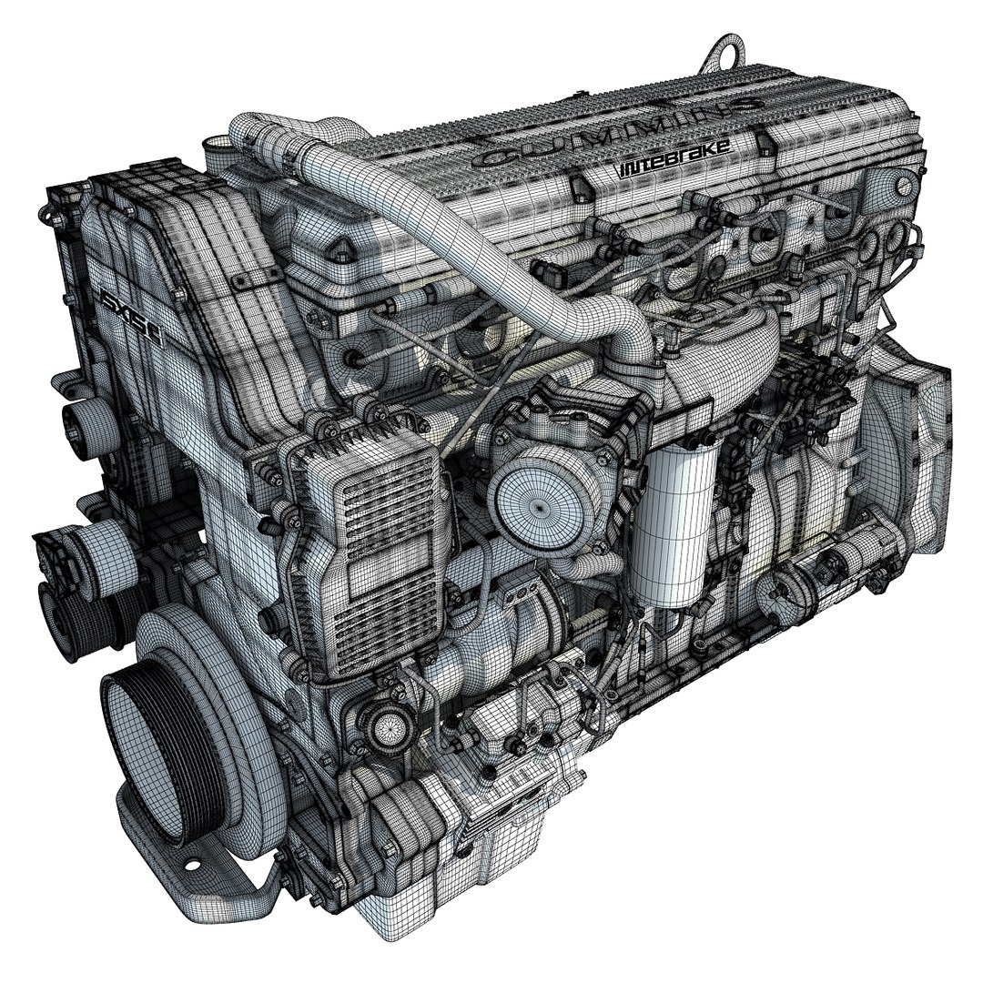 3d Model Isx15 Cummins Diesel Engine