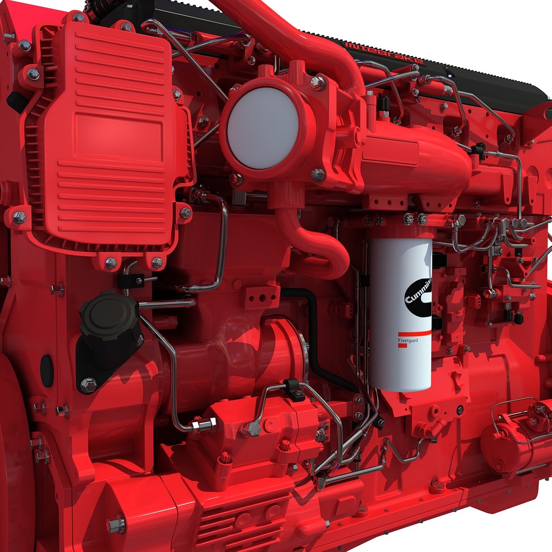 3d Model Isx15 Cummins Diesel Engine