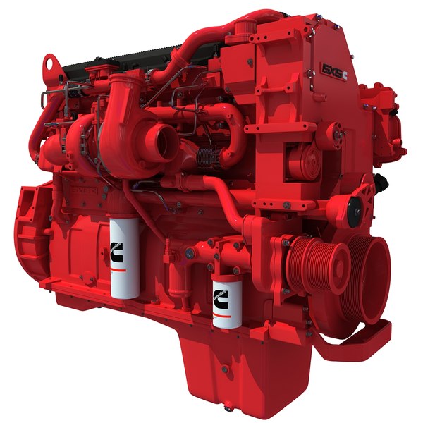 3d model isx15 cummins diesel engine