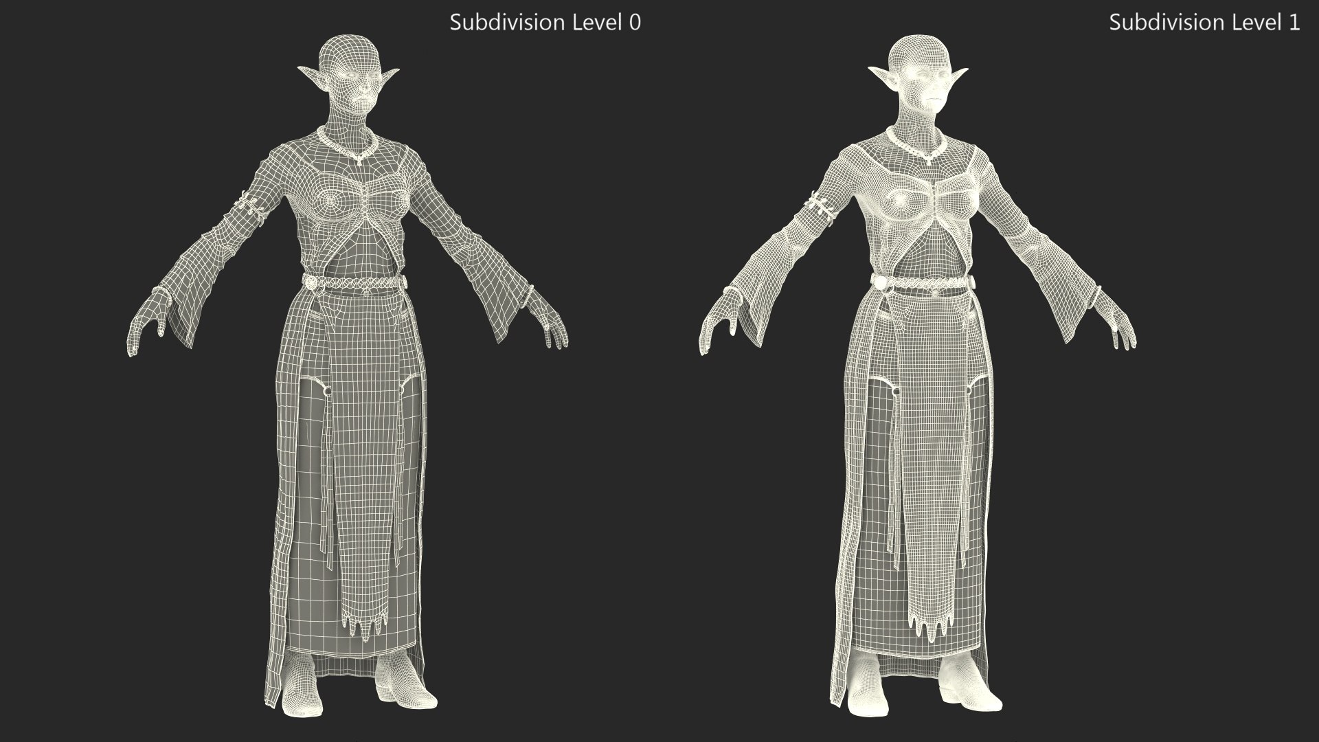 Elf Woman Fur 3D Model - TurboSquid 2191839