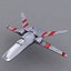 free space fighter 3d model