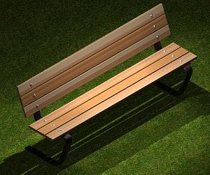 park bench 3d 3ds