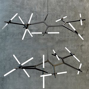 3d model handelier agnes chandelier