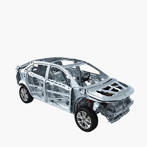 3D Electric Car chassis frame 