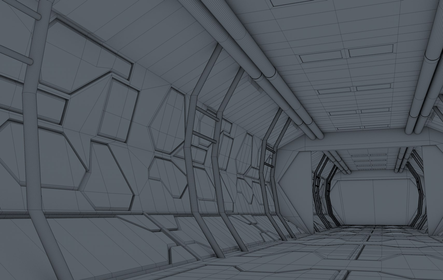 Sci Fi Corridor Model - Turbosquid 1627902