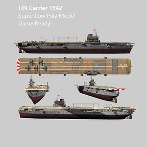 3d model carrier ijn ww2 aircraft