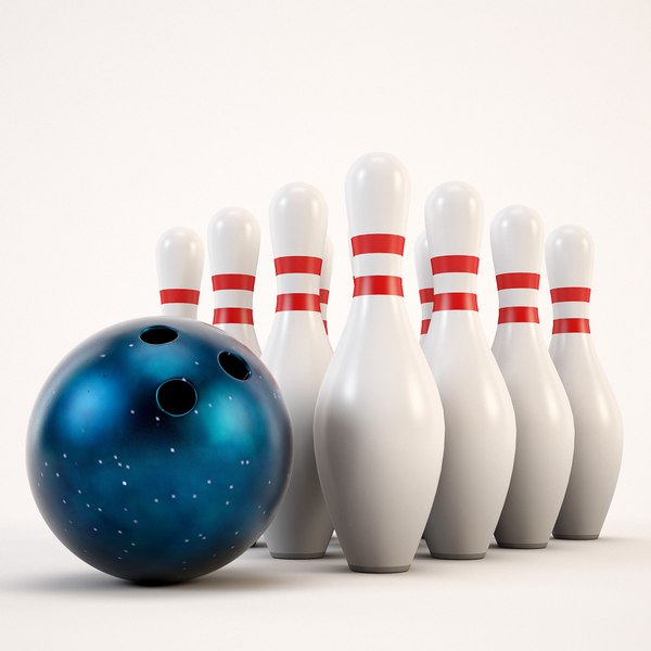 bowling ball pins 3d max