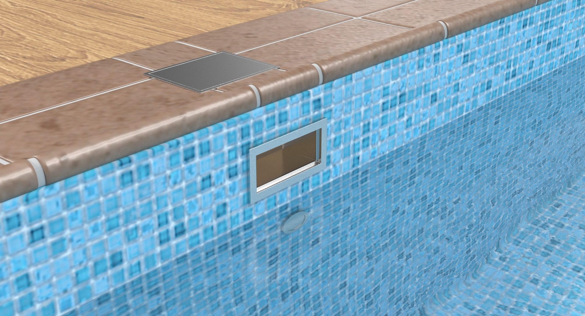 Square Swimming Pool Model - TurboSquid 1230803