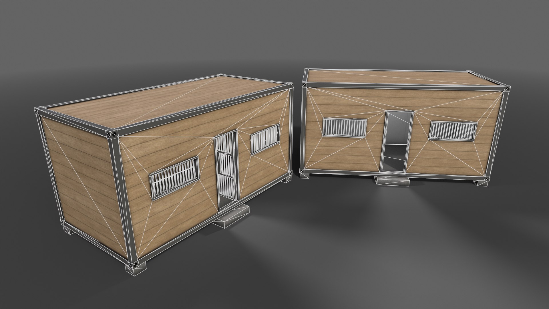 3D Model PBR Container House CC 20ft V3 - TurboSquid 2127189