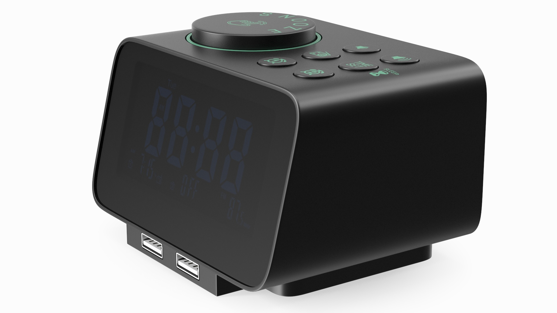 Plastic Alarm Clock Radio Display Off 3D Model TurboSquid 2025480