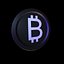 Bitcoin Low-poly 3D model