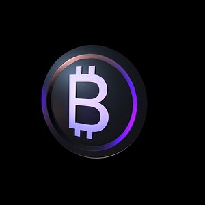 Bitcoin Low-poly 3D model 3D