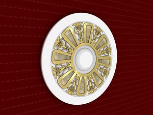 3D rosette decorative molding