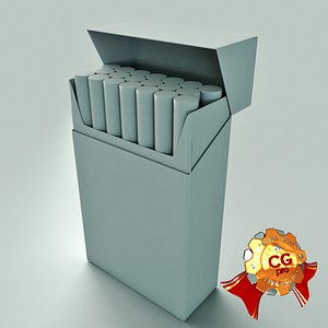 3d blank pack cigarettes