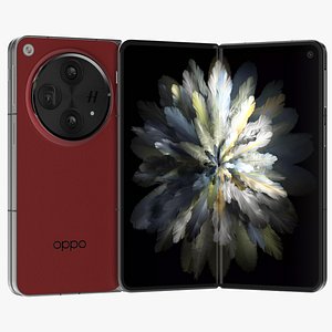 3D OPPO Find N3 Red Cliff Danxia model