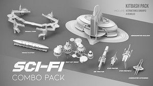 sci-fi pack 3D