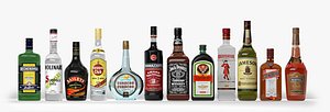 Alcohol Bottles for Vray