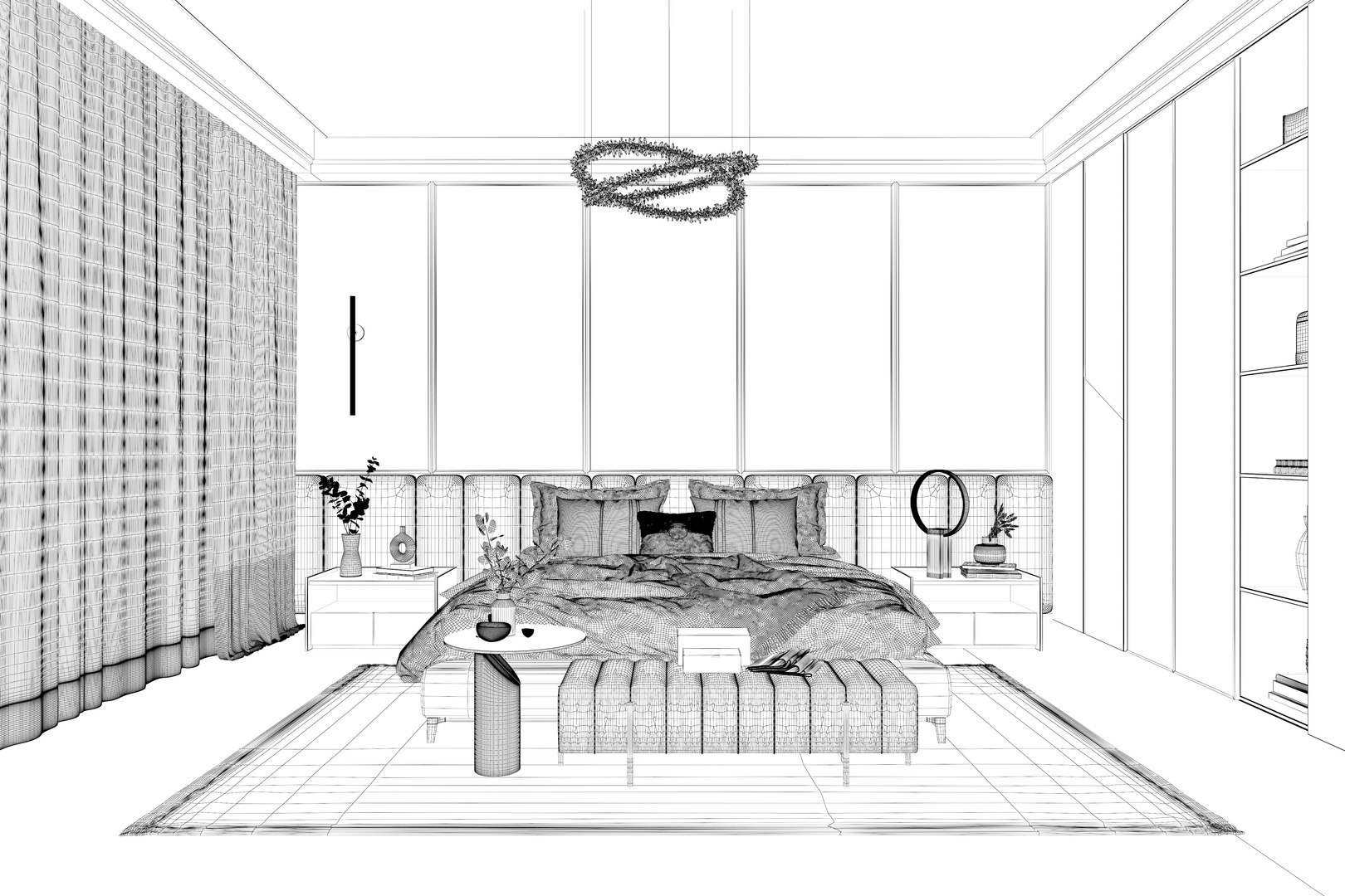 Bedroom Design 57 3D model - TurboSquid 2009007