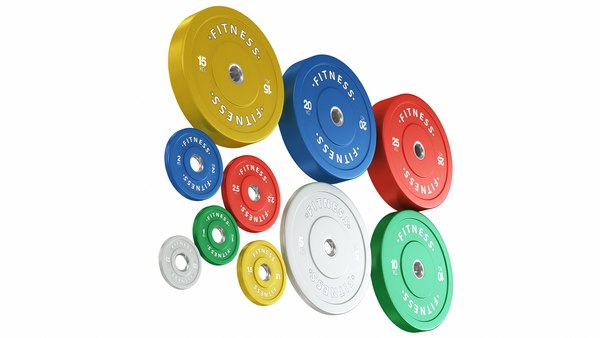 3D Olympic Barbell Plates - TurboSquid 1828195