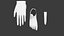 parties du corps simples style anime low poly