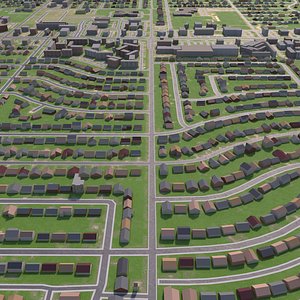 Grand Prairie city Texas 3D model