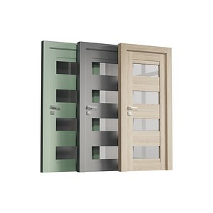 Modern interior door 16 3D model