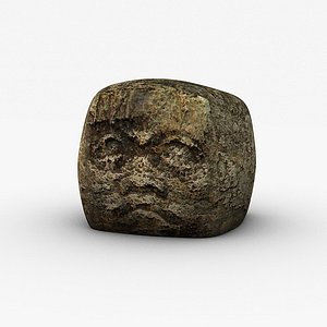 Ancient stone head