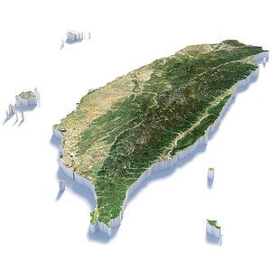 3D model Taiwan Terrain Map