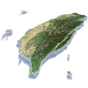 Taiwan Terrain Map