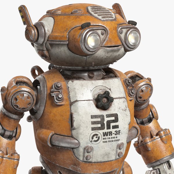 Robot 32 Rigged 3D model