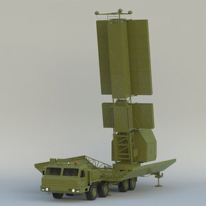 55Zh6ME Nebo M RLM-S L-Band Radar System 3D model