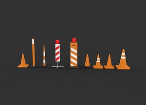 Traffic cone 3D model model
