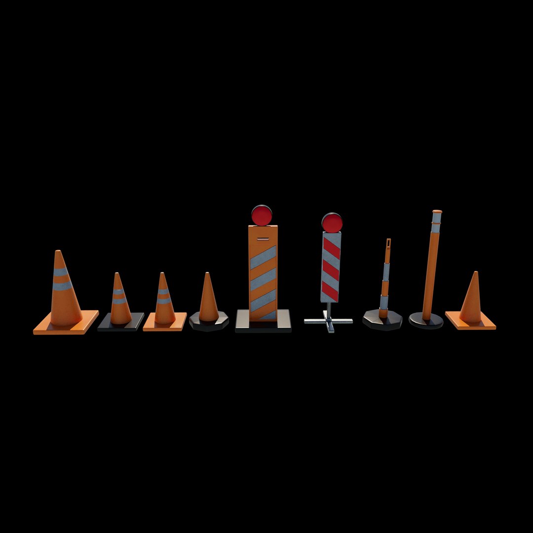 Traffic Cone 3D Model Model - TurboSquid 2413561